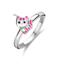 vDam Ring Poes Zilver Gerhodineerd Maat 1335404 Maat 13