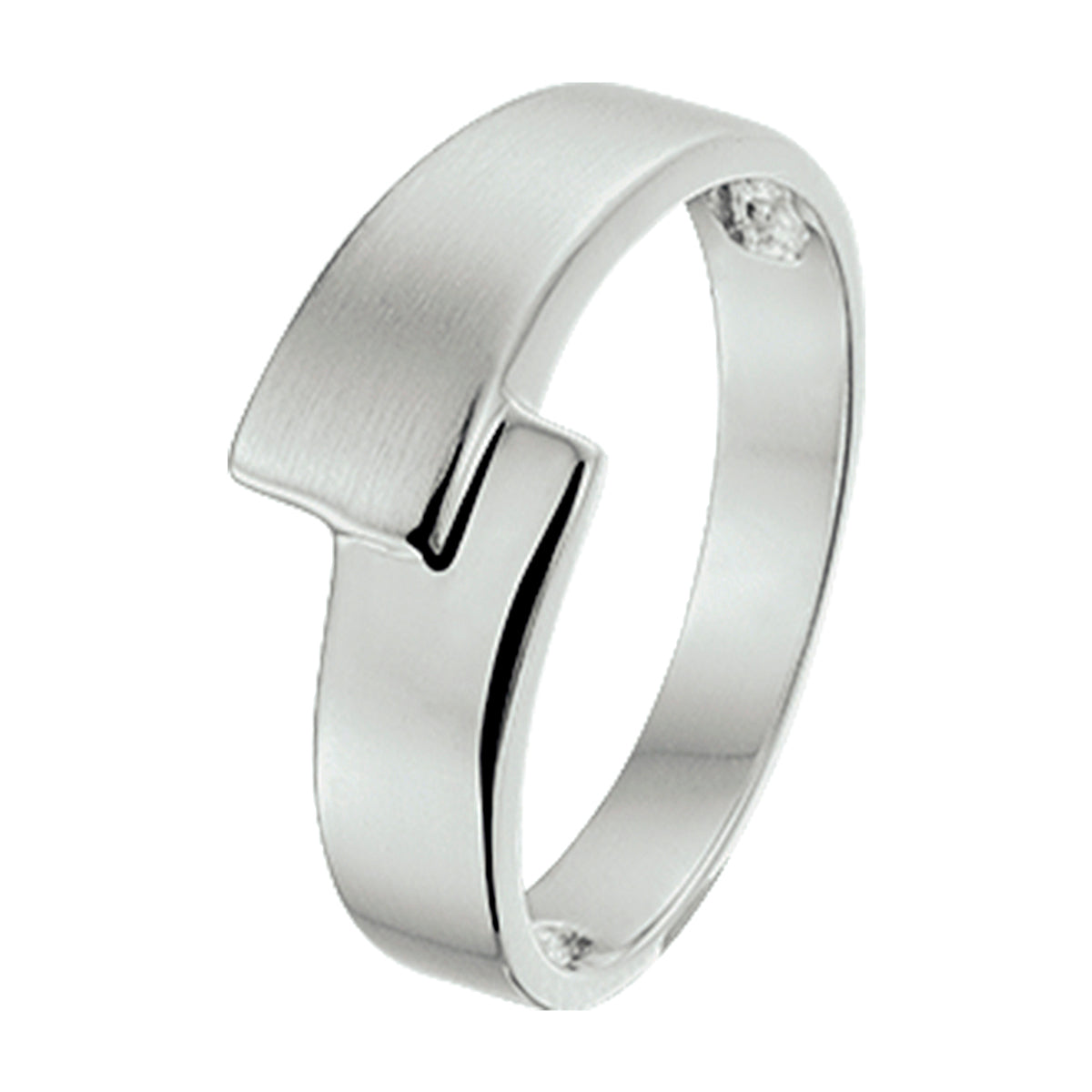 vDam Ring Poli/mat Zilver Gerhodineerd 1326882