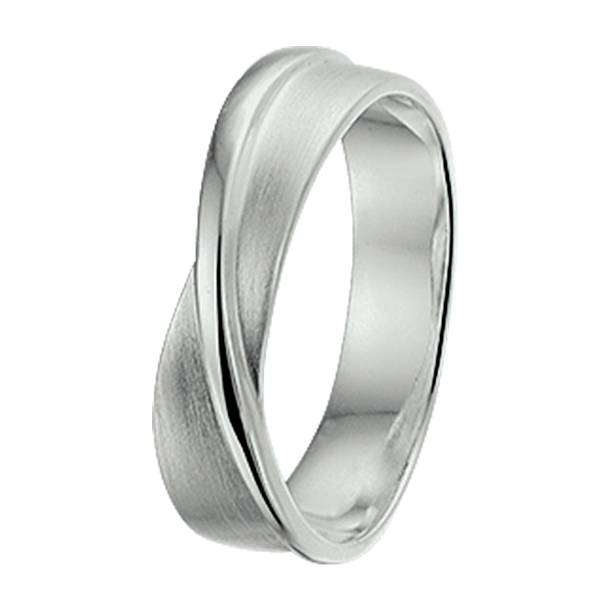 vDam Ring Poli/mat Zilver Gerhodineerd 1326899