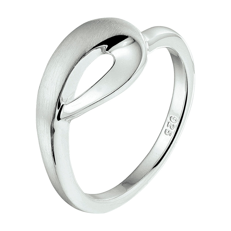 vDam Ring Poli/mat Zilver Gerhodineerd 1328375