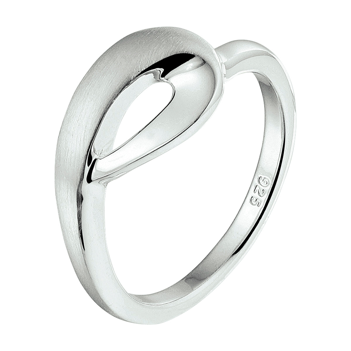 vDam Ring Poli/mat Zilver Gerhodineerd 1328379