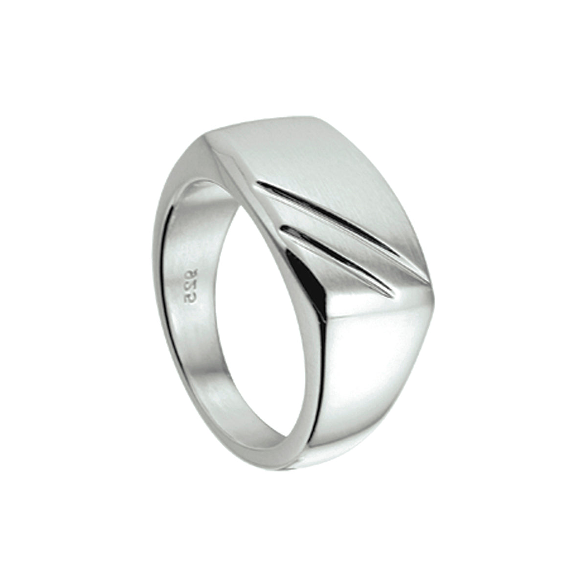 vDam Ring Poli/mat Zilver Gerhodineerd 1337917