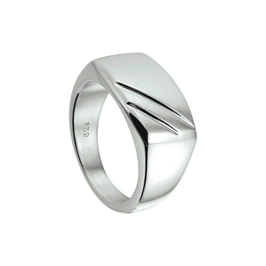 vDam Ring Poli/mat Zilver Gerhodineerd 1337918
