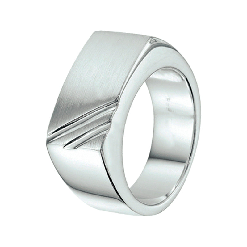 vDam Ring Poli/mat Zilver Gerhodineerd 1337924