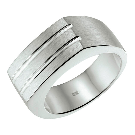 vDam Ring Poli/mat Zilver Gerhodineerd 1337929