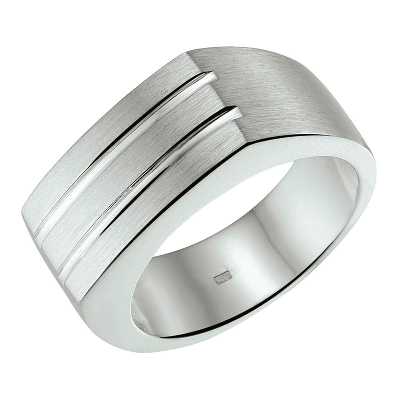 vDam Ring Poli/mat Zilver Gerhodineerd 1337932