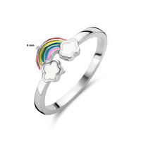 vDam Ring Regenboog Zilver Gerhodineerd 1336211 Maat 14