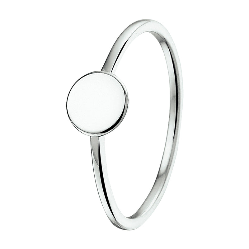 vDam Ring Rondje Zilver Gerhodineerd 1325064