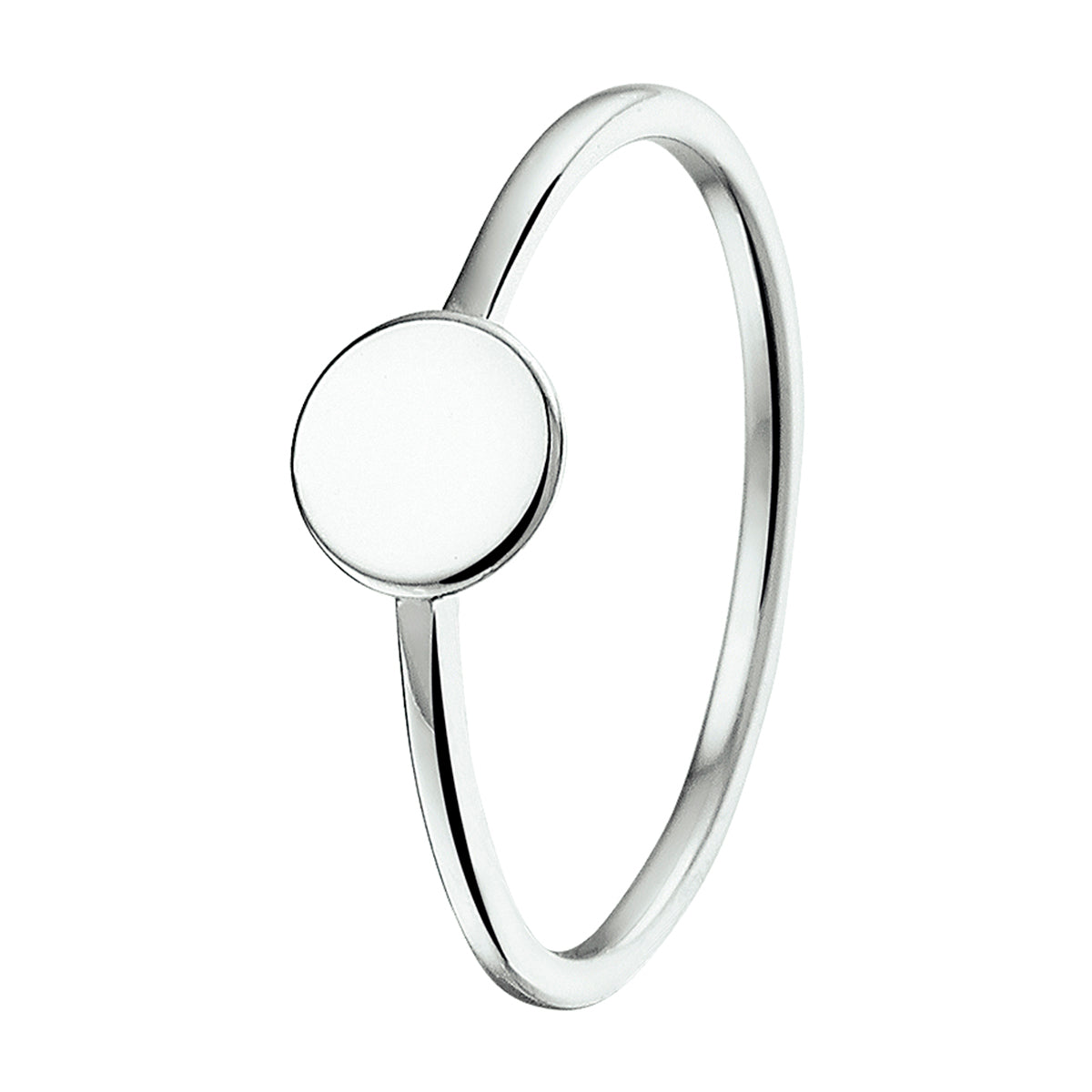 vDam Ring Rondje Zilver Gerhodineerd 1325073