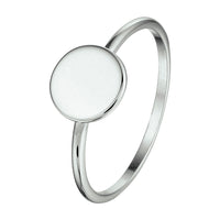 vDam Ring Rondje Zilver Gerhodineerd 1330171