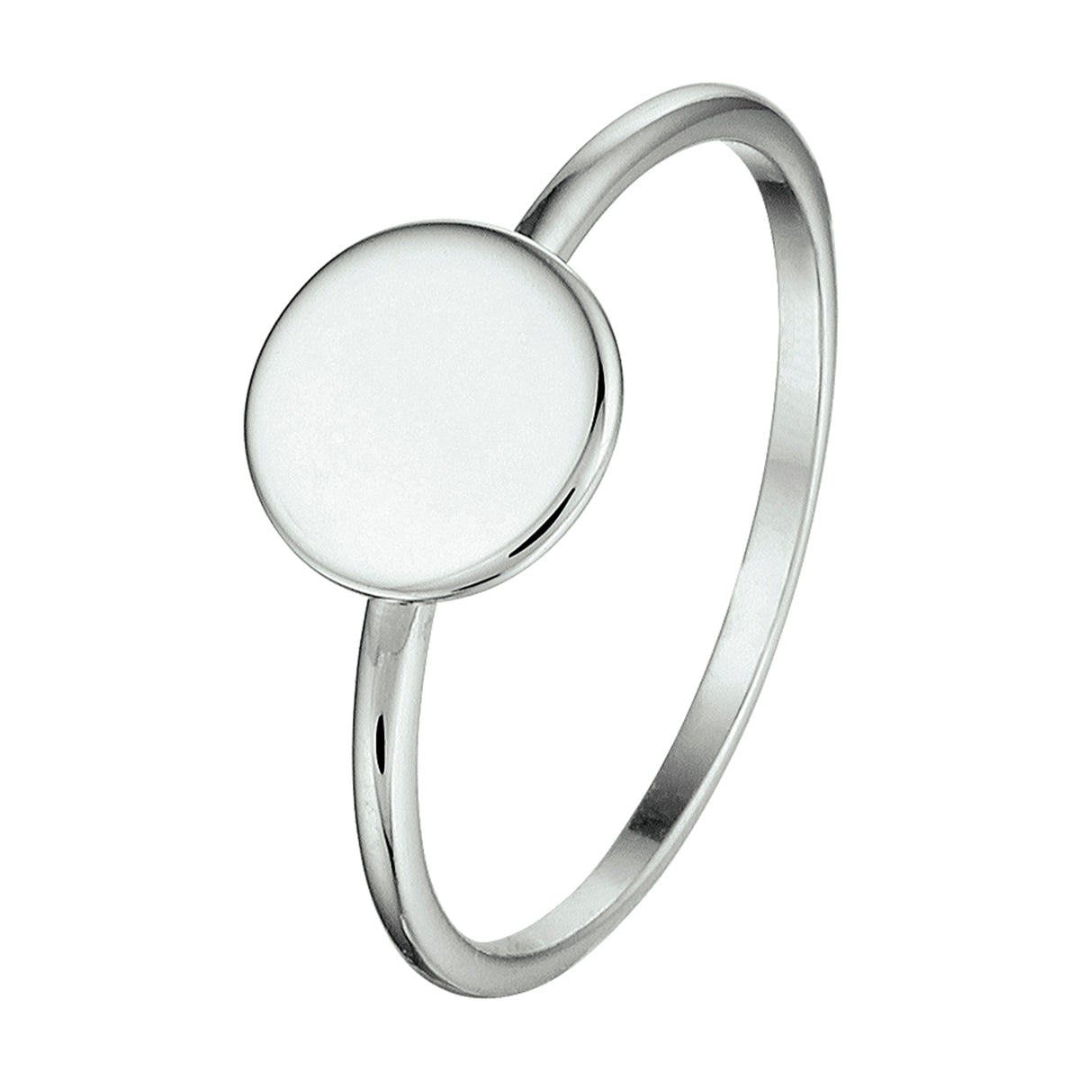 vDam Ring Rondje Zilver Gerhodineerd 1330174