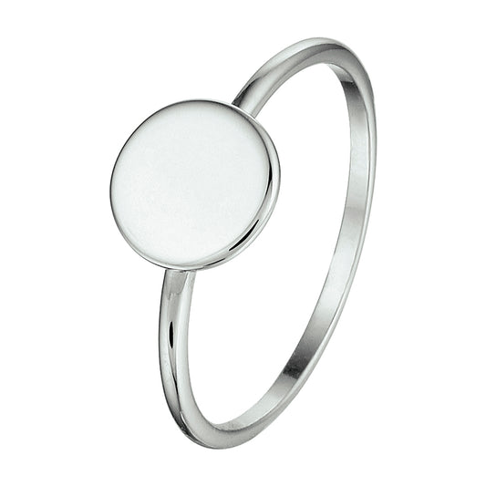 vDam Ring Rondje Zilver Gerhodineerd 1330174
