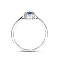 vDam Ring Saffier Zirkonia Zilver Gerhodineerd 1341419 Maat 17¾