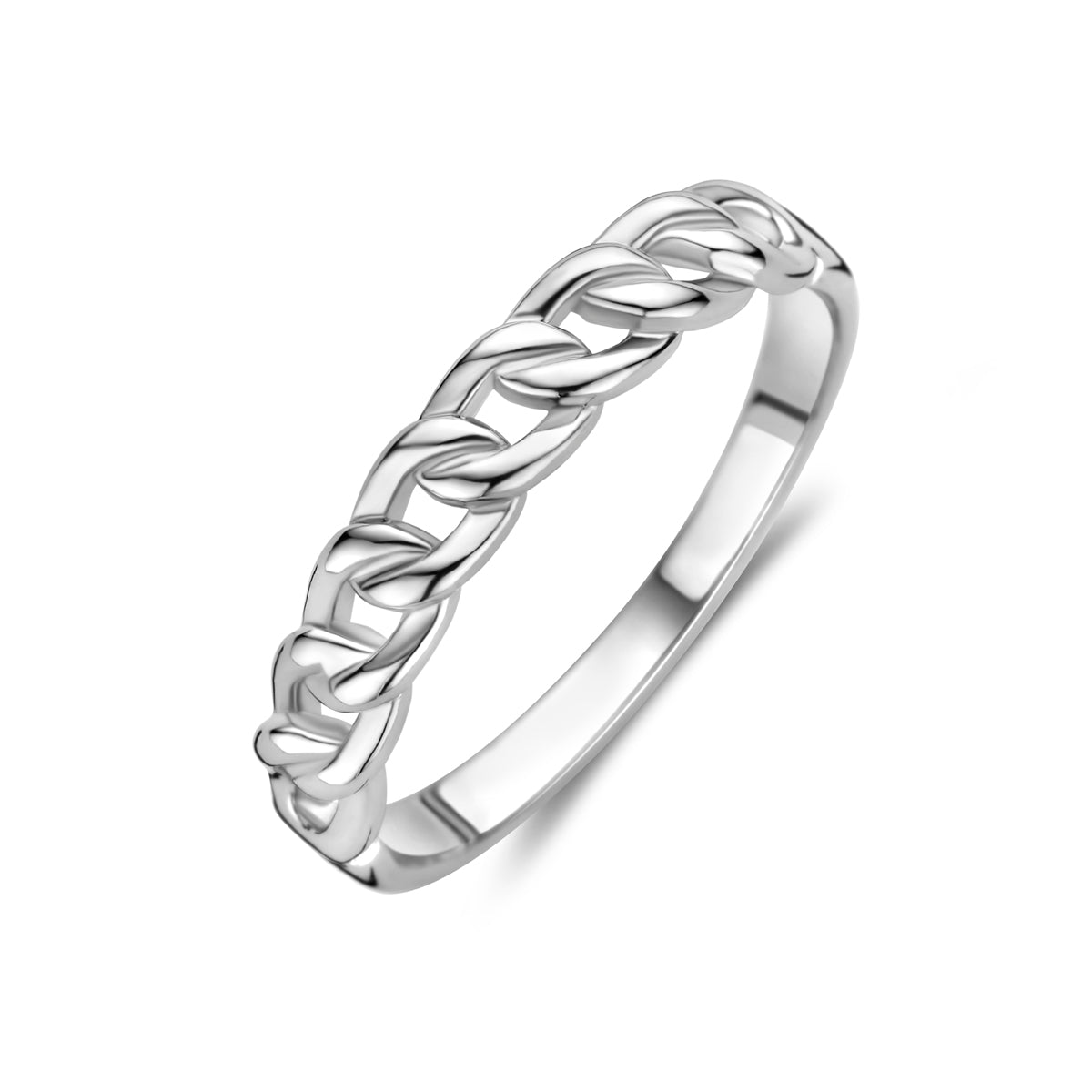 vDam Ring Schakel Zilver Gerhodineerd 1325166