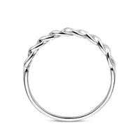 vDam Ring Schakel Zilver Gerhodineerd 1325169 Maat 17¼