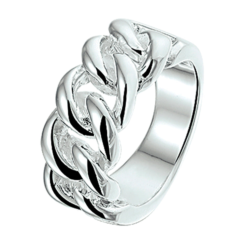 vDam Ring Schakel Zilver Gerhodineerd 1326400