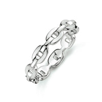 vDam Ring Schakel Zilver Gerhodineerd 1333681