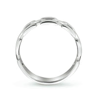 vDam Ring Schakel Zilver Gerhodineerd 1334015 Maat 19¾