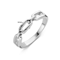 vDam Ring Schakel Zilver Gerhodineerd 1335035 Maat 16½