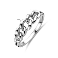 vDam Ring Schakel Zilver Gerhodineerd 1339552 Maat 17¼