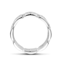 vDam Ring Schakel Zilver Gerhodineerd 1339982 Maat 17¼