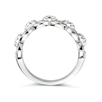 vDam Ring Schakel Zirkonia Zilver Gerhodineerd 1334129 Maat 16½