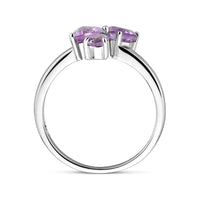 vDam Ring Trilogie Amethist Zilver Gerhodineerd 1337891 Maat 17¾