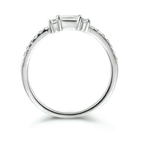 vDam Ring Trilogie Zirkonia Zilver Gerhodineerd 1335013 Maat 18½