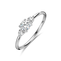 vDam Ring Trilogie Zirkonia Zilver Gerhodineerd 1335514