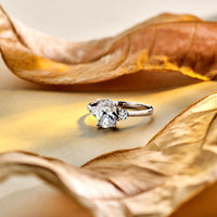 vDam Ring Trilogie Zirkonia Zilver Gerhodineerd 1338078 Maat 17¾