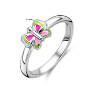 vDam Ring Vlinder Zilver Gerhodineerd 1337033 Maat 15