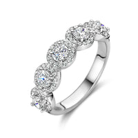 vDam Ring Zikonia Halo Zilver Gerhodineerd 1336756