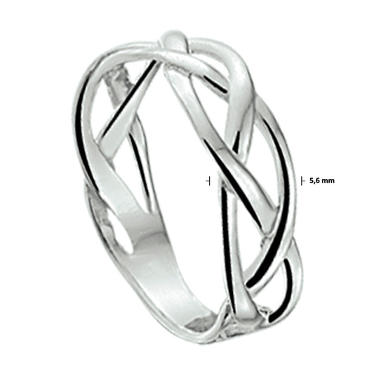vDam Ring Zilver Gerhodineerd 1326379 Maat 17½
