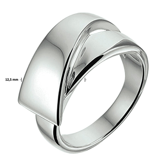 vDam Ring Zilver Gerhodineerd 1326389 Maat 16½