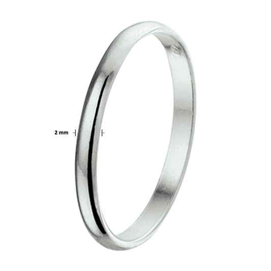 vDam Ring Zilver Gerhodineerd 1326585 Maat 17½