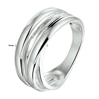 vDam Ring Zilver Gerhodineerd 1328261 Maat 16½