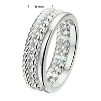 vDam Ring Zilver Gerhodineerd 1328487 Maat 20¼