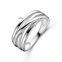 vDam Ring Zilver Gerhodineerd 1334972 Maat 17¾
