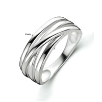 vDam Ring Zilver Gerhodineerd 1334974 Maat 19