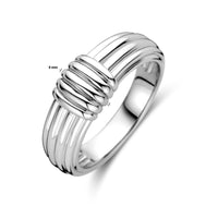 vDam Ring Zilver Gerhodineerd 1339216 Maat 17¼