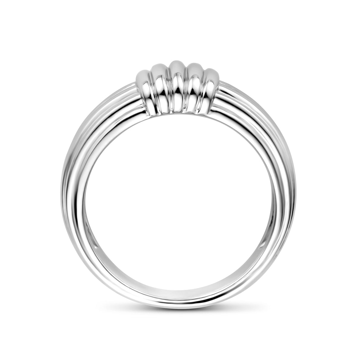 vDam Ring Zilver Gerhodineerd 13392Maat 19 Maat 19