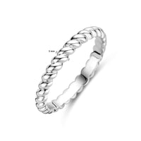 vDam Ring Zilver Gerhodineerd 1339500 Maat 17¼