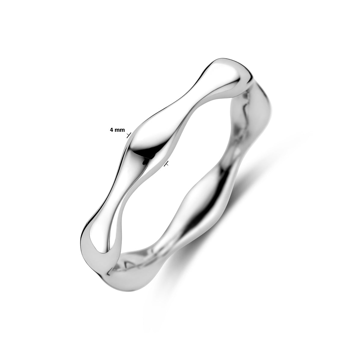 vDam Ring Zilver Gerhodineerd 1339542 Maat 17¼