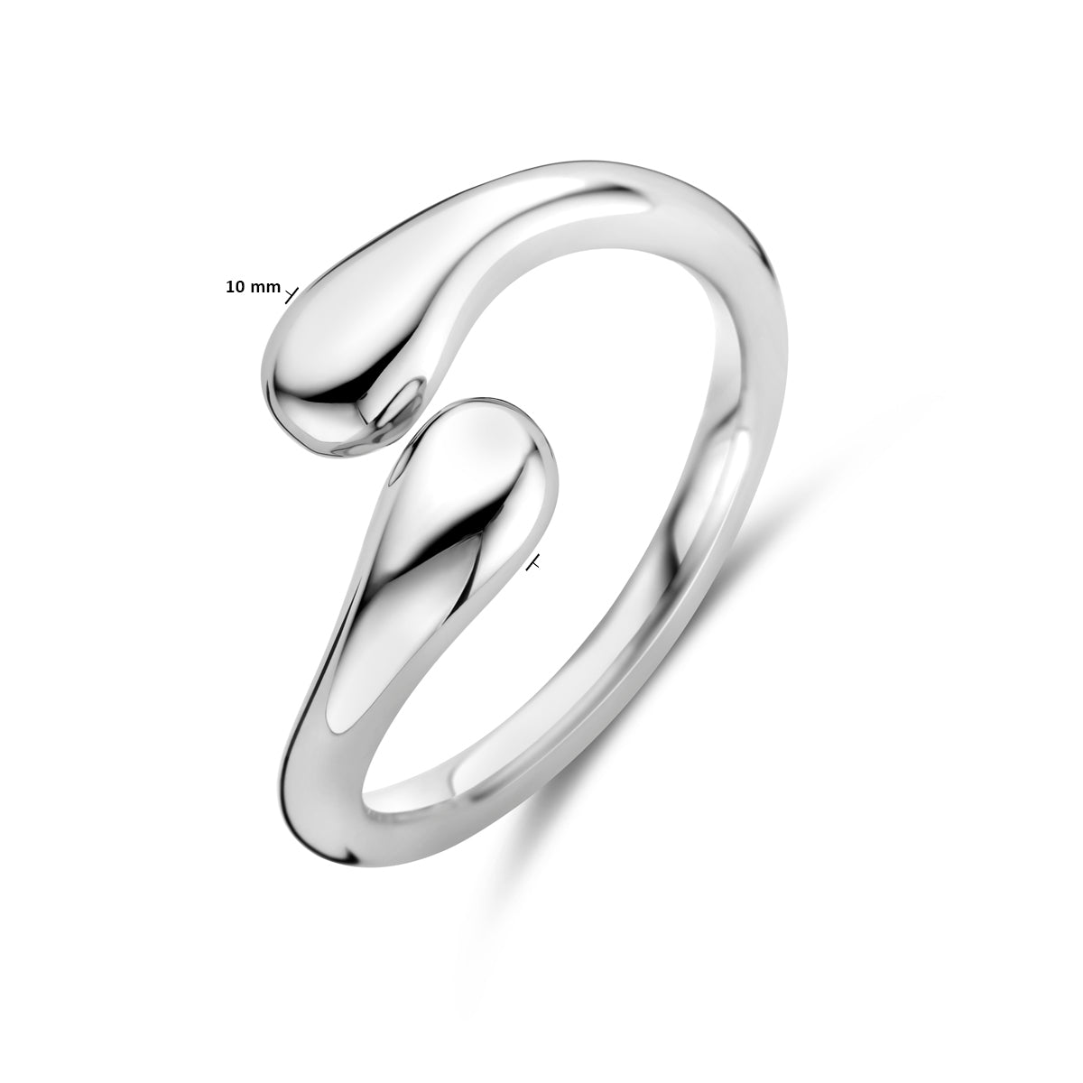 vDam Ring Zilver Gerhodineerd 1339773 Maat 17¼