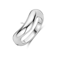 vDam Ring Zilver Gerhodineerd 1339847 Maat 17¾