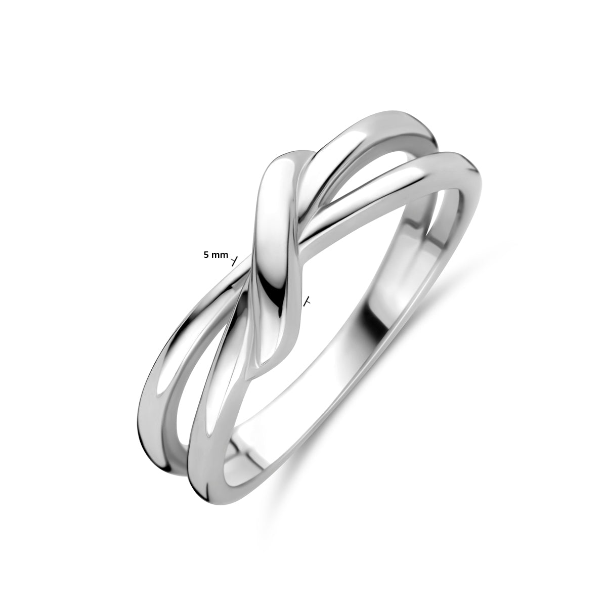 vDam Ring Zilver Gerhodineerd 1340534 Maat 17¾