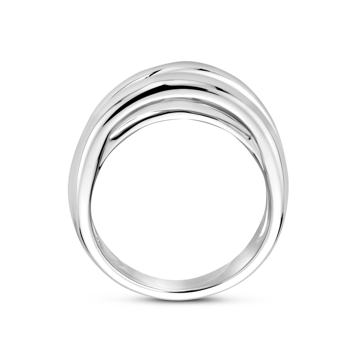 vDam Ring Zilver Gerhodineerd 1340902 Maat 17¼