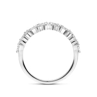 vDam Ring Zirkonia 3,5 Mm Zilver Gerhodineerd 1339820 Maat 18½