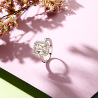 vDam Ring Zirkonia Halo Zilver Gerhodineerd 1335164 Maat 17¾