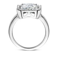 vDam Ring Zirkonia Halo Zilver Gerhodineerd 1335165 Maat 18½